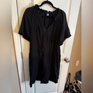 Black V-Neck Dress